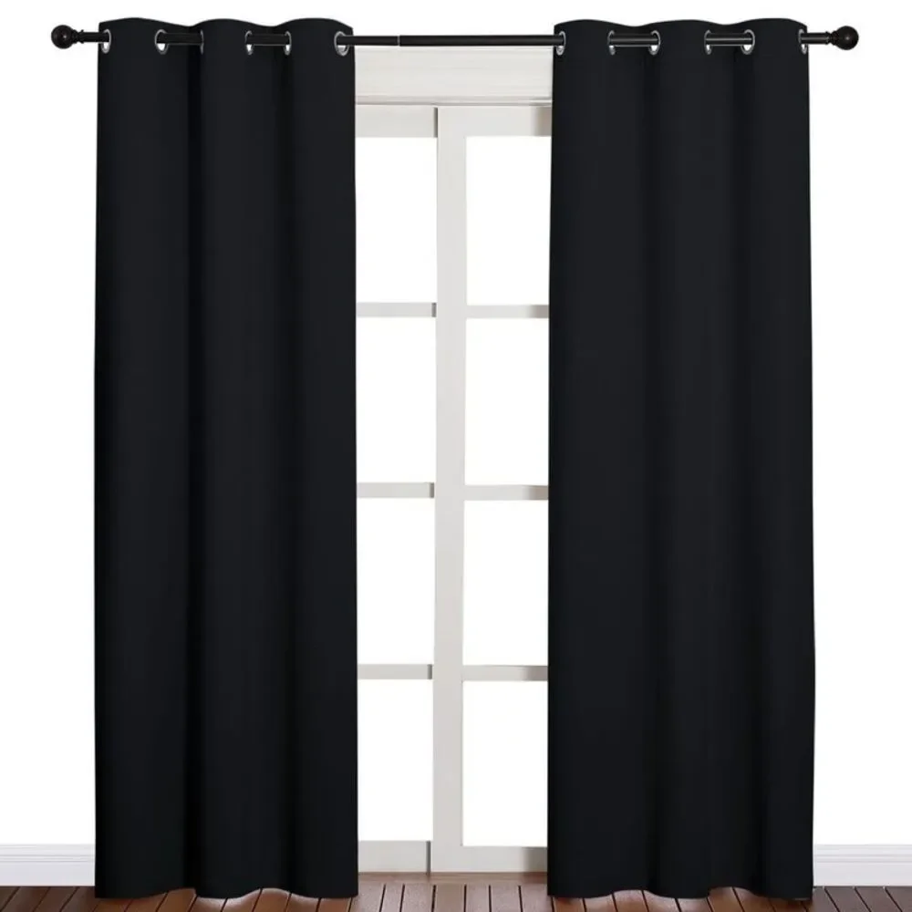 Grommet Top Blackout Drapes 2 Panels 37